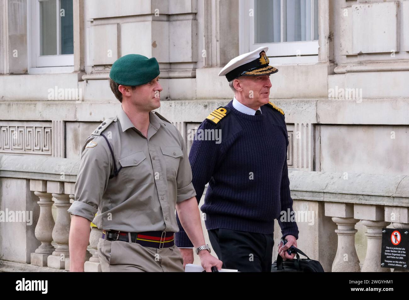 London, UK, 6. Februar 2024. Der Chef des Verteidigungsstabs, Admiral Sir Tony Radakin KCB ADC, nimmt an einer Sitzung im Kabinettsbüro Teil. Quelle: Eleventh Photography/Alamy Live News Stockfoto