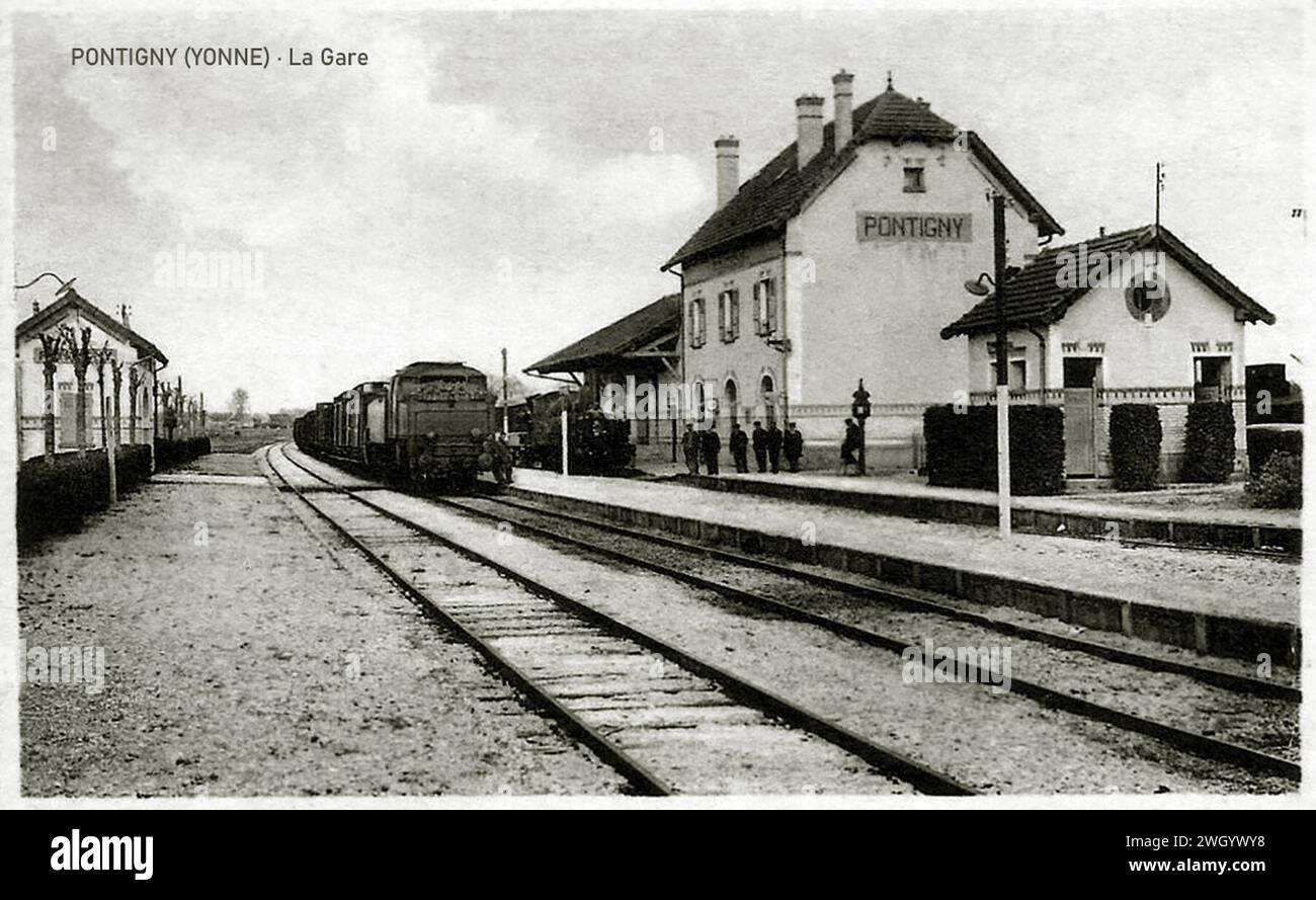 Bahnhof Pontigny – SNCF. Stockfoto