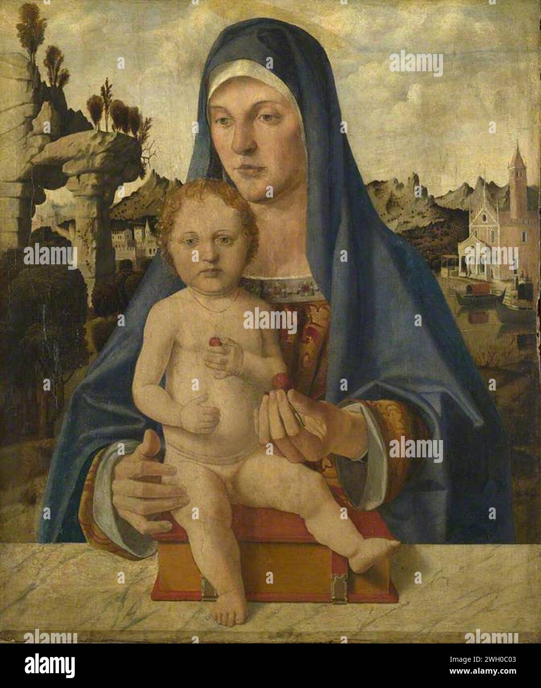 Bartolomeo Montagna (ca. 1450-1523) - die Jungfrau und das Kind Stockfoto