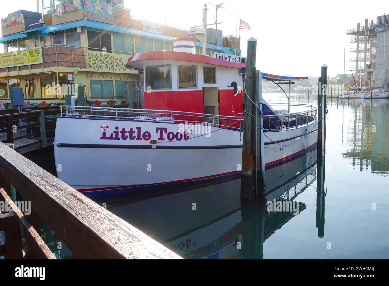 Kleines Unternehmen für Bootstouren in Clearwater, Florida Stockfoto