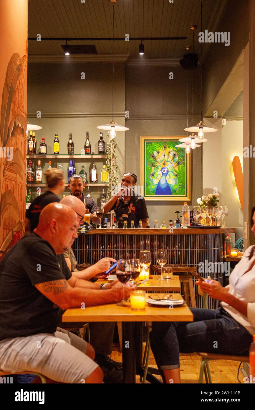 Vadivelu Restaurant in Kloof Street, Kapstadt - Südafrika Stockfoto