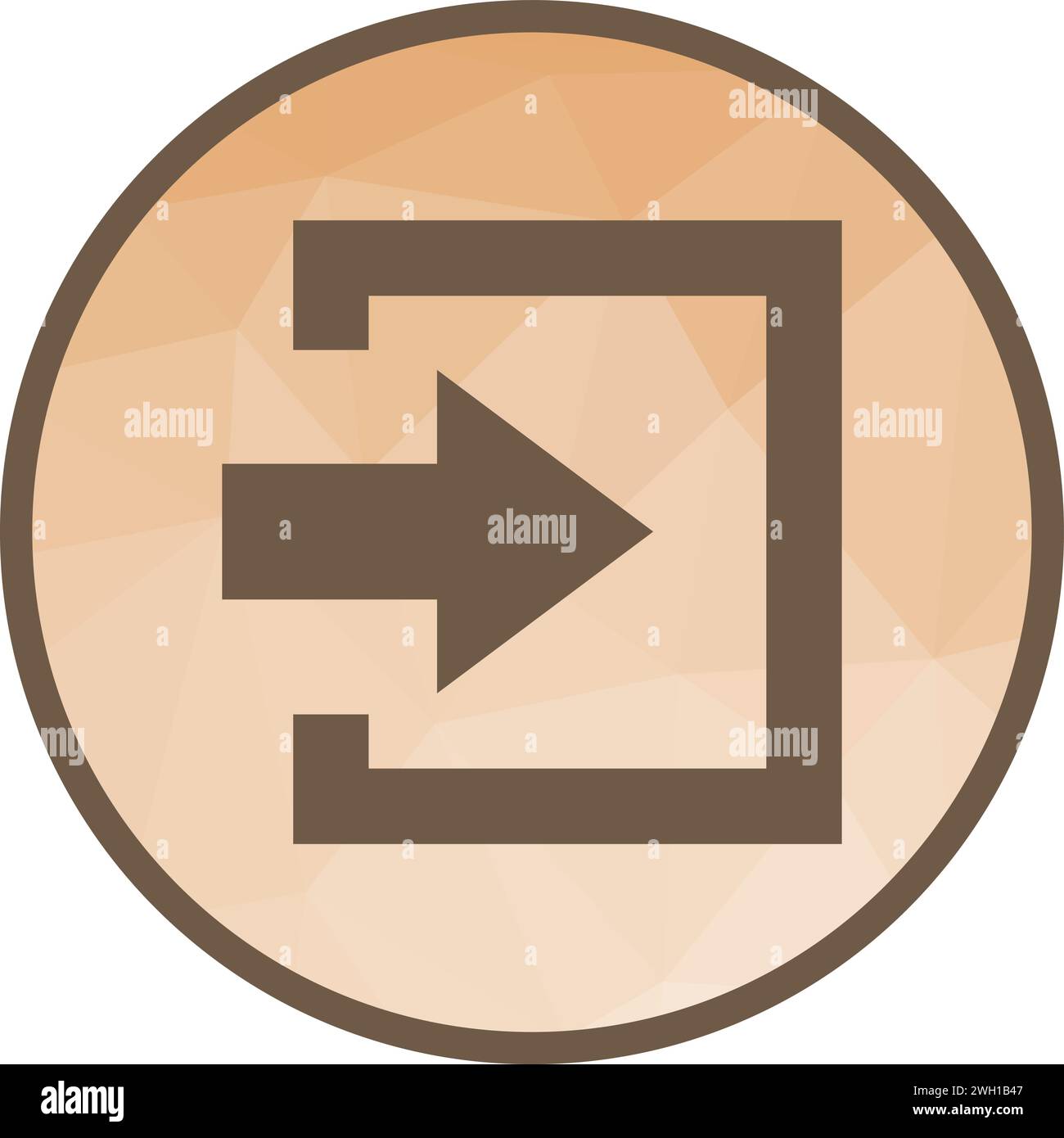 Vektorbild des Symbols für Eingabesymbole. Stock Vektor