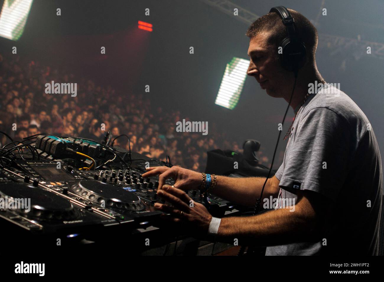 Vandal trat beim Musikfestival Les Rencontres Trans Musicales auf. Rennes, Bretagne, Frankreich. Stockfoto