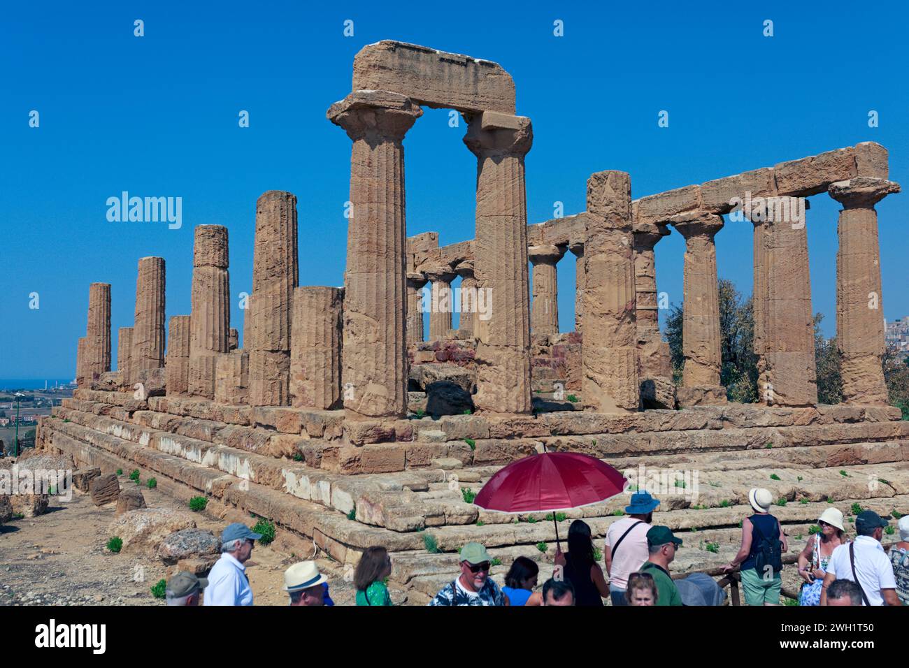 Das Tal der Tempel, Agrigento in Sizilien Stockfoto