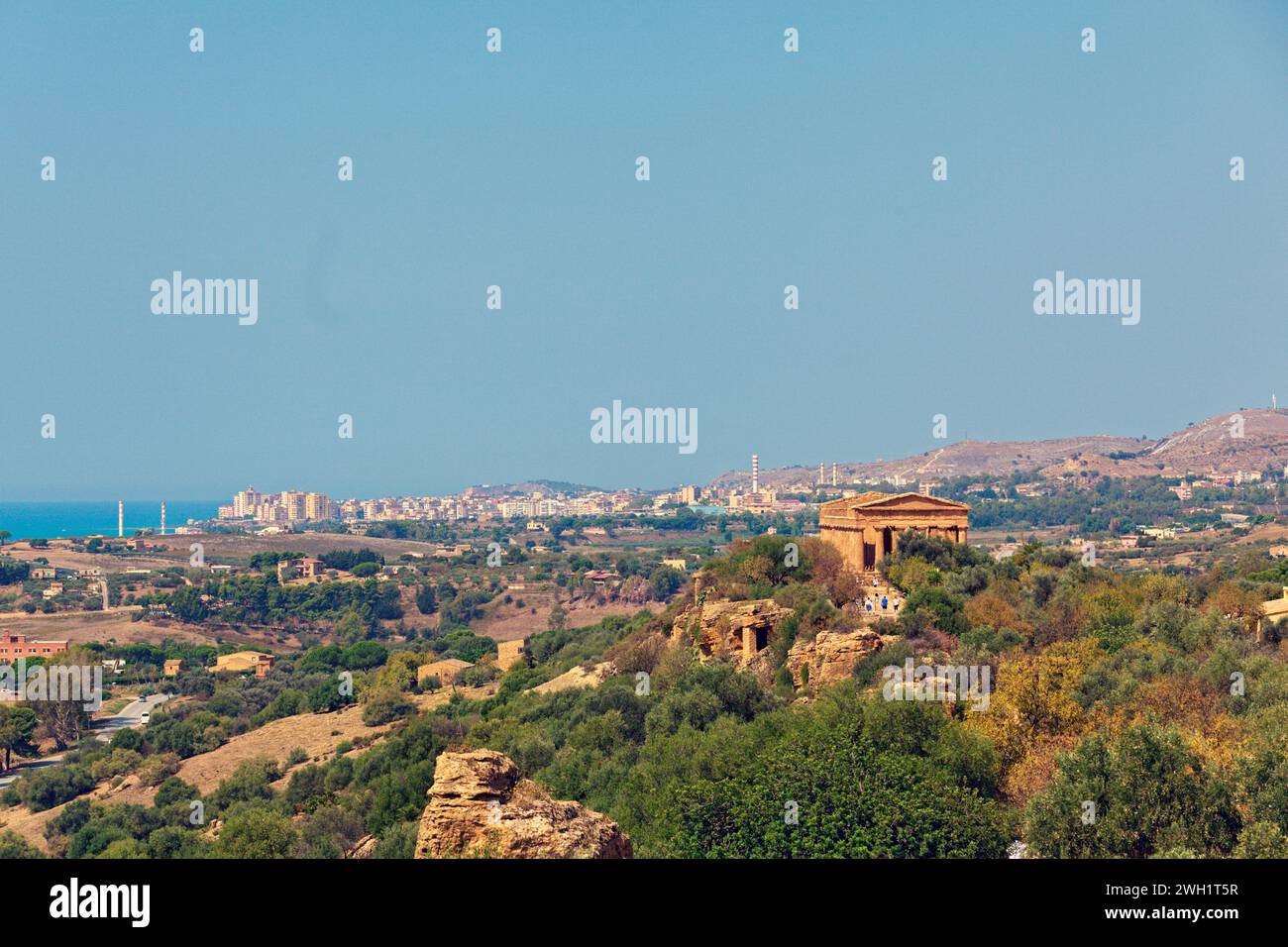Stadtszenen aus Agrigento auf Sizilien Stockfoto