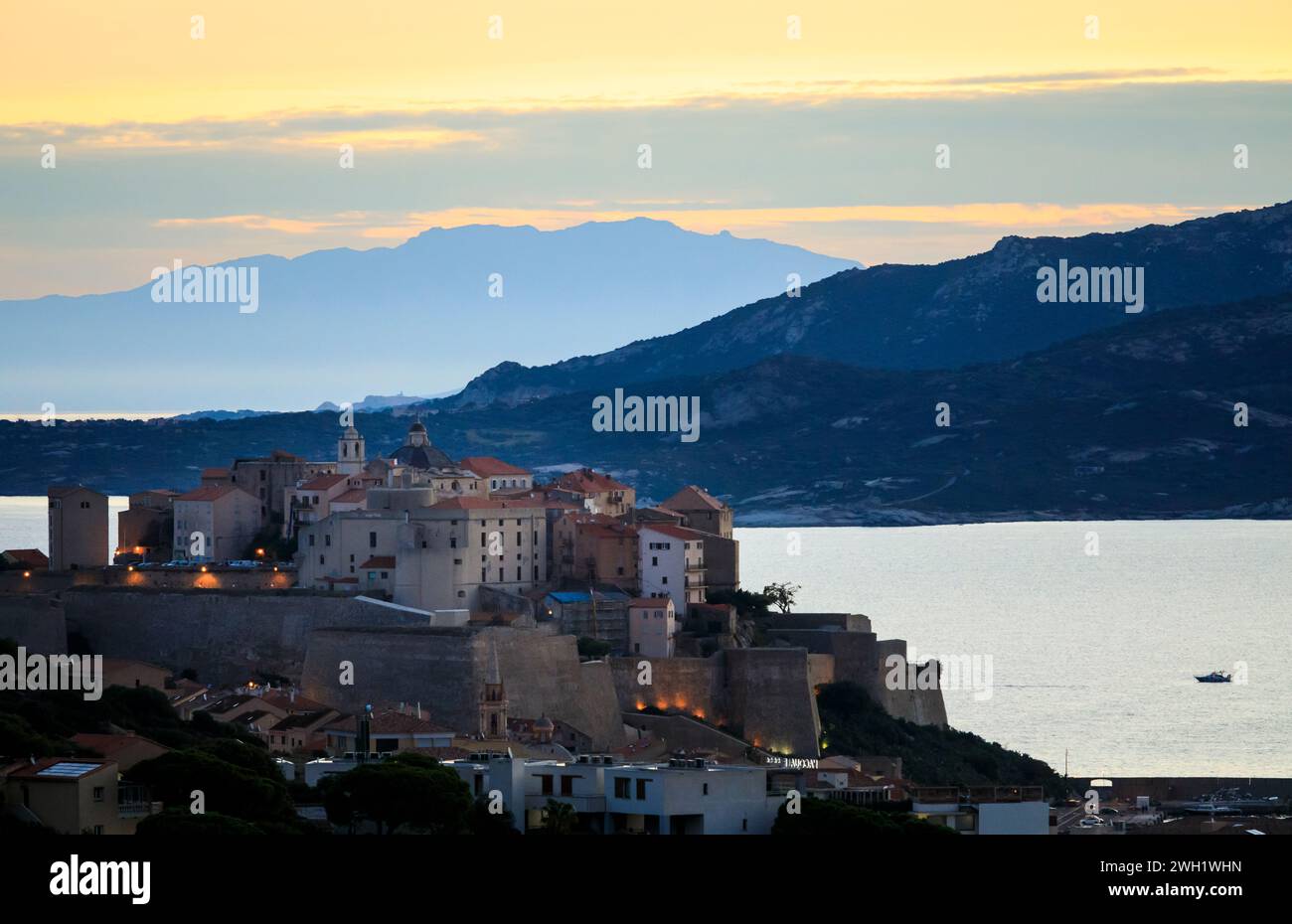 Zitadelle Calvi, Korsika Stockfoto