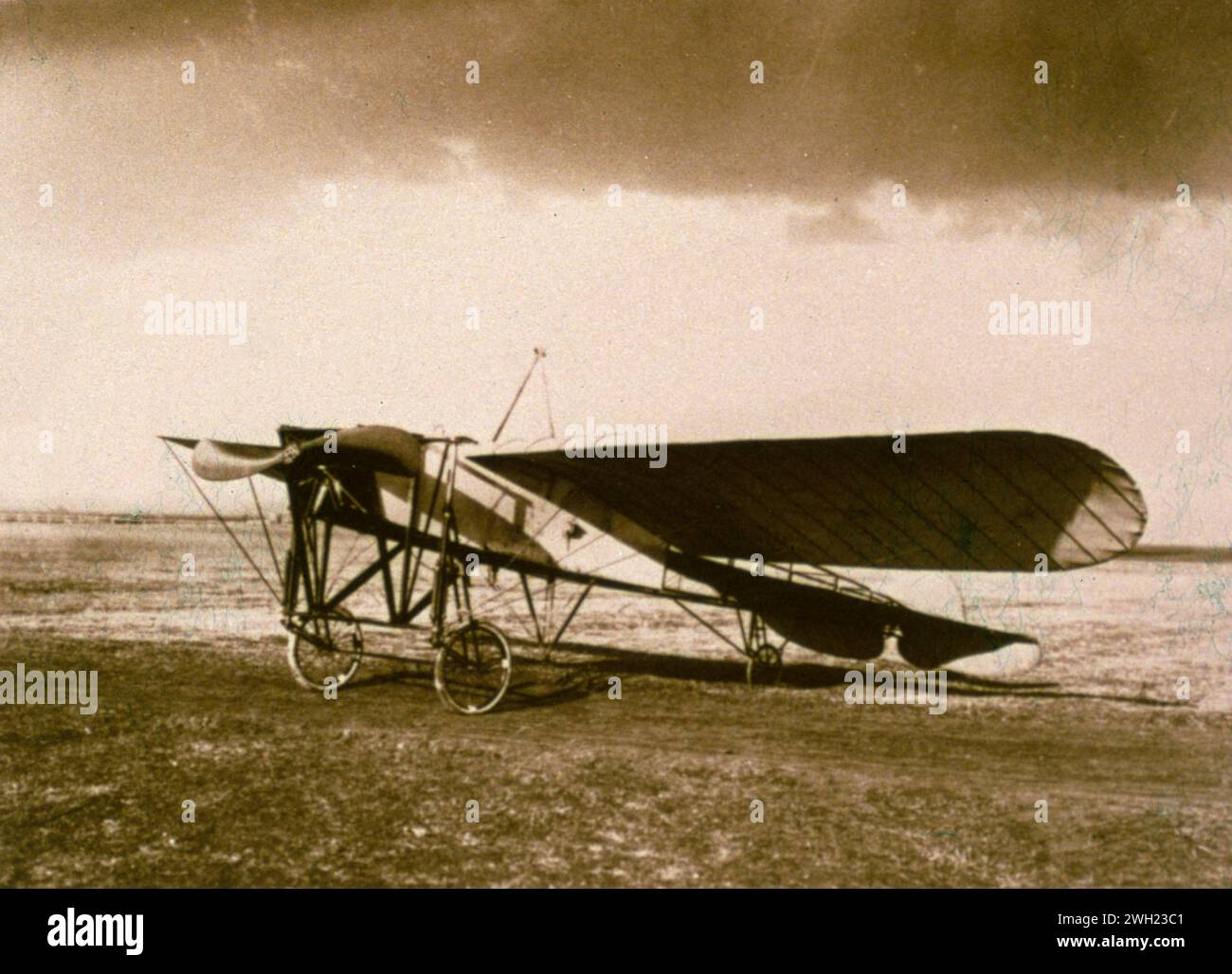 Französisches Monoplanflugzeug Bleriot XI, 1909 Stockfoto