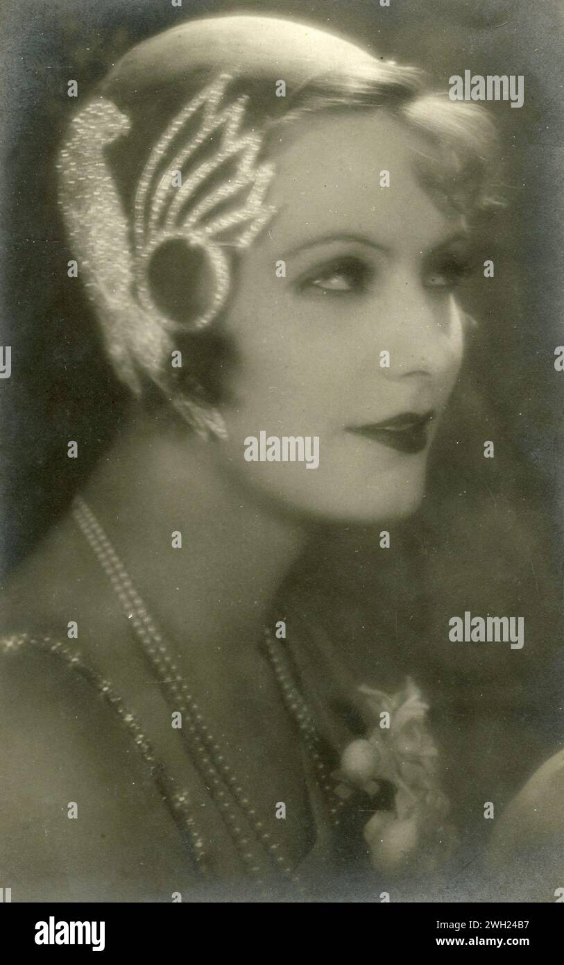 Schwedische Schauspielerin Greta Garbo, USA 1930er Stockfoto