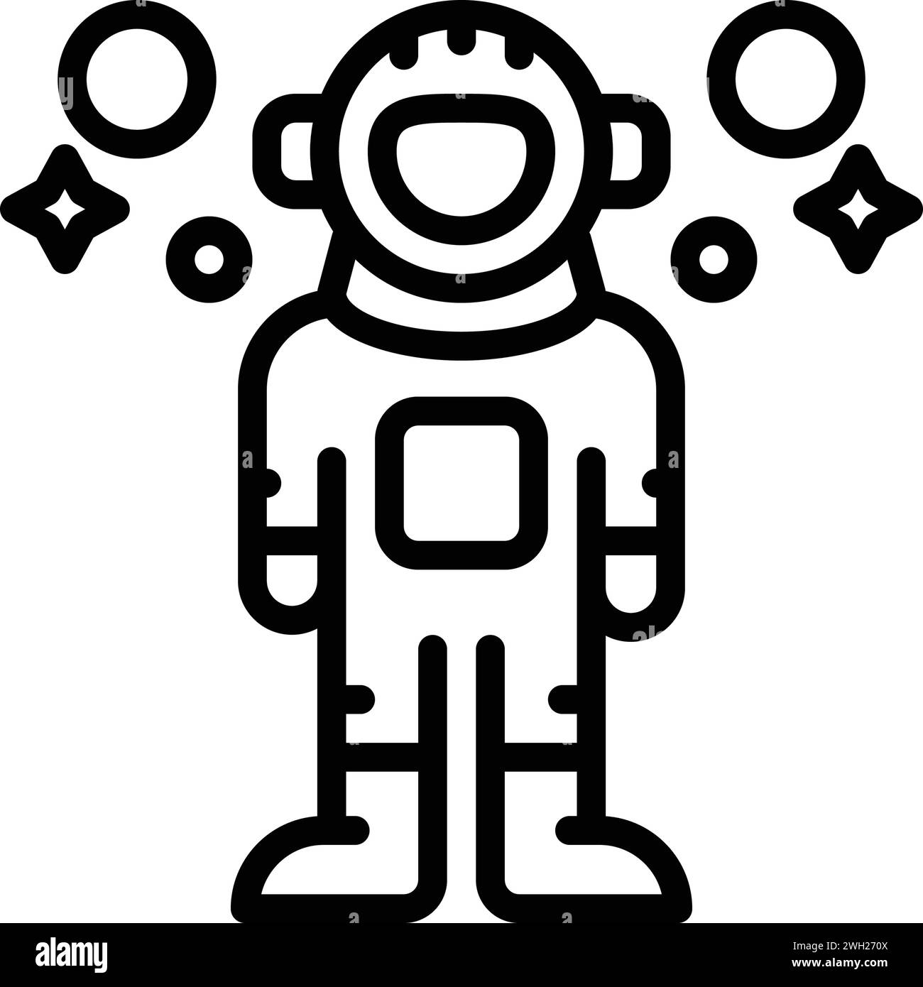 Symbol für neil, Astronaut Stock Vektor