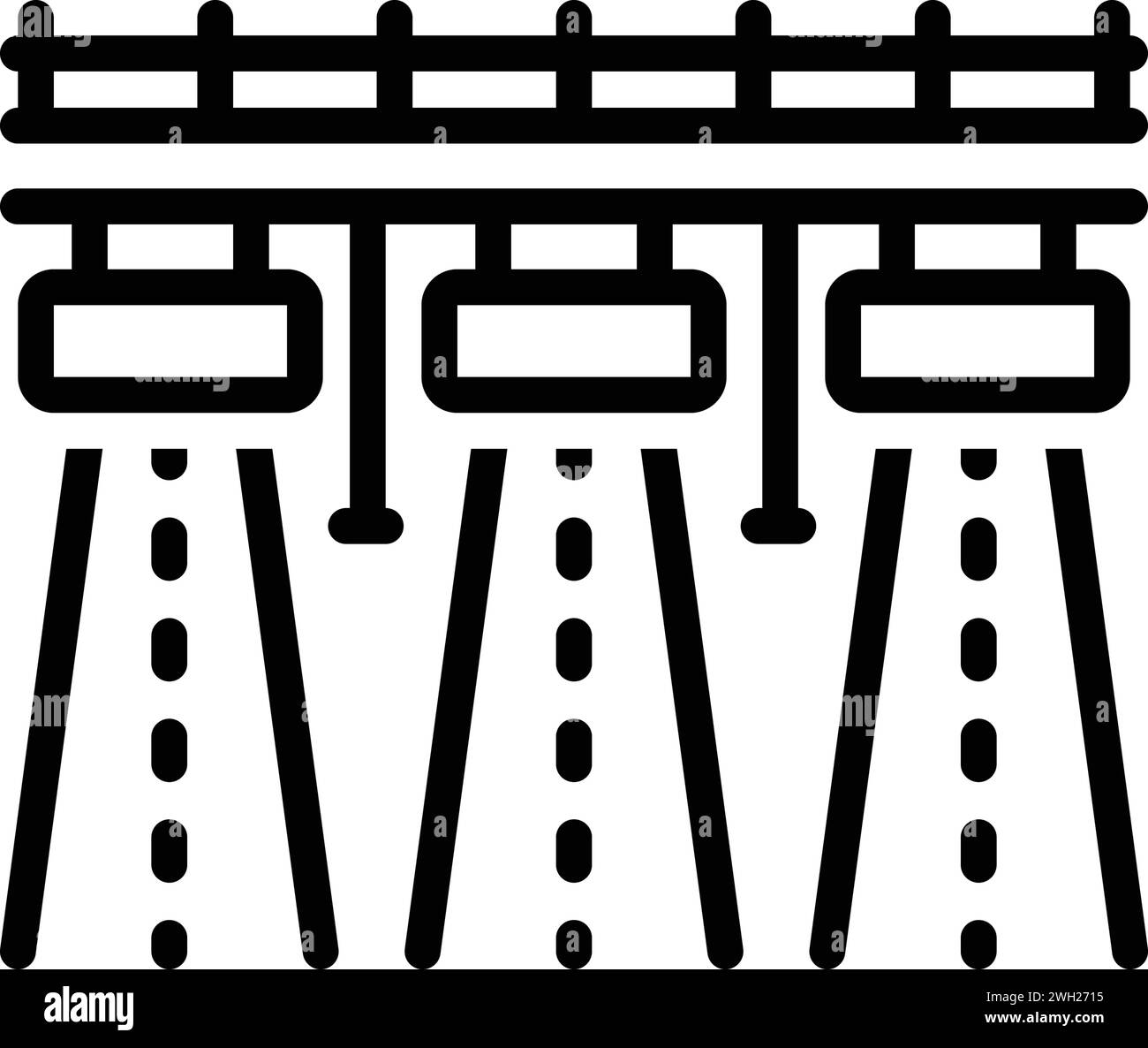 Symbol für highway, Autobahn Stock Vektor