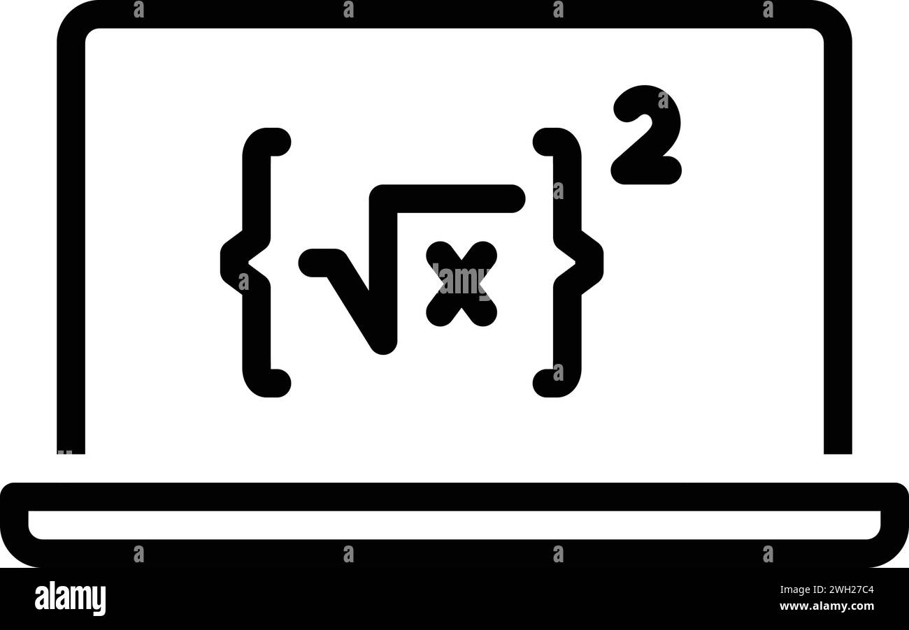 Symbol für Gleichungen, Einbürgerung Stock Vektor