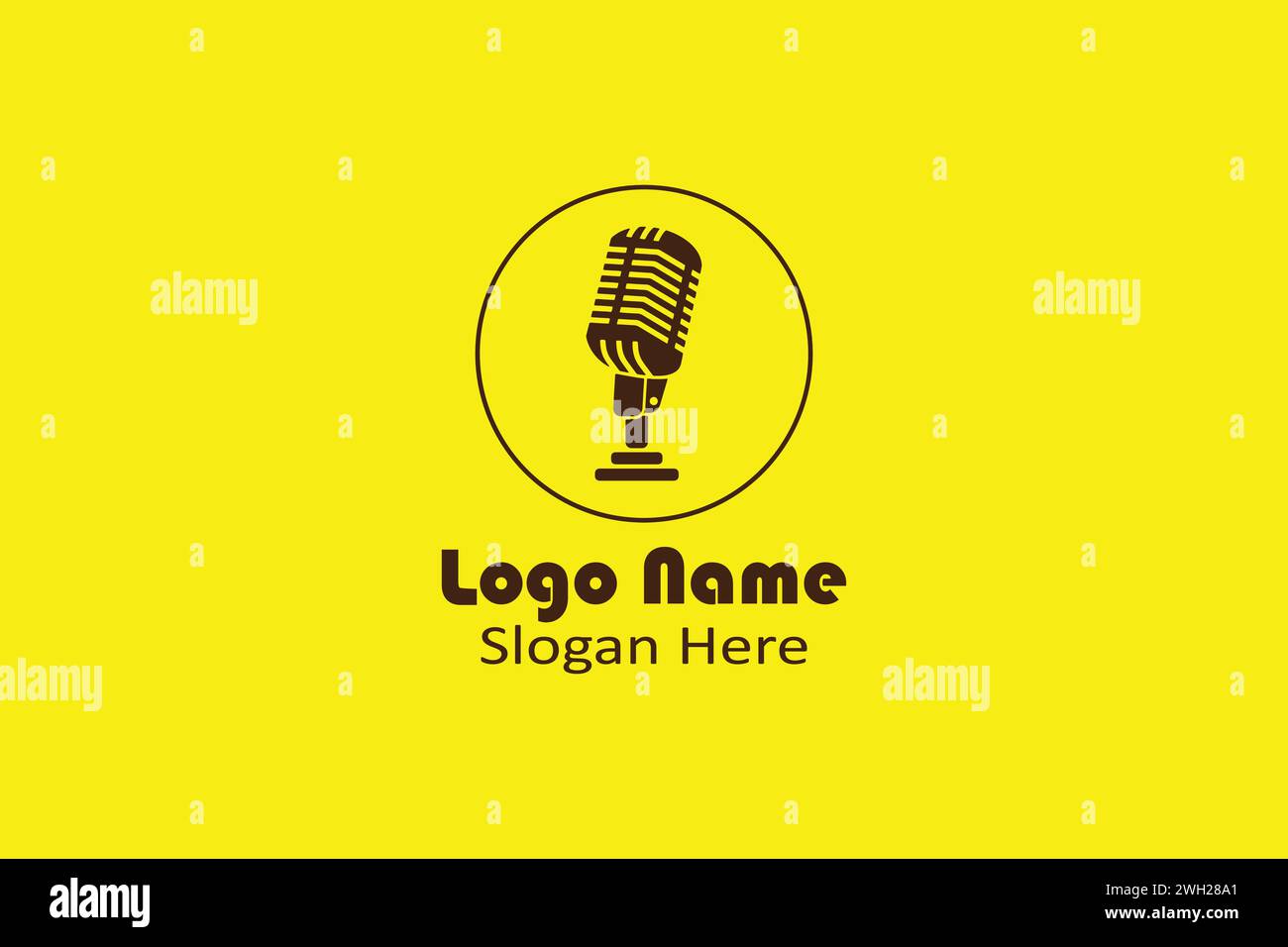 PODCAST-LOGO Stock Vektor