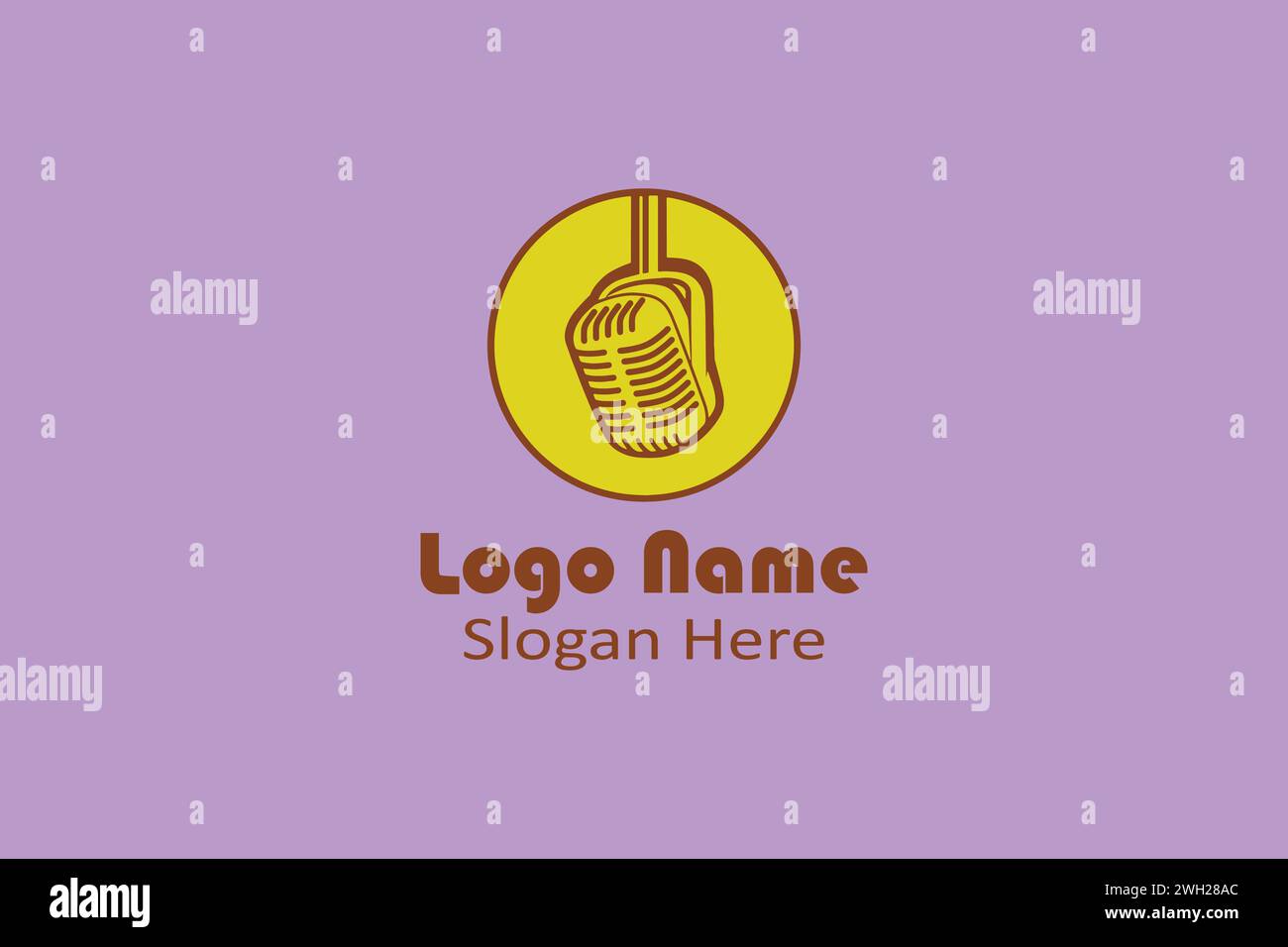 PODCAST-LOGO Stock Vektor