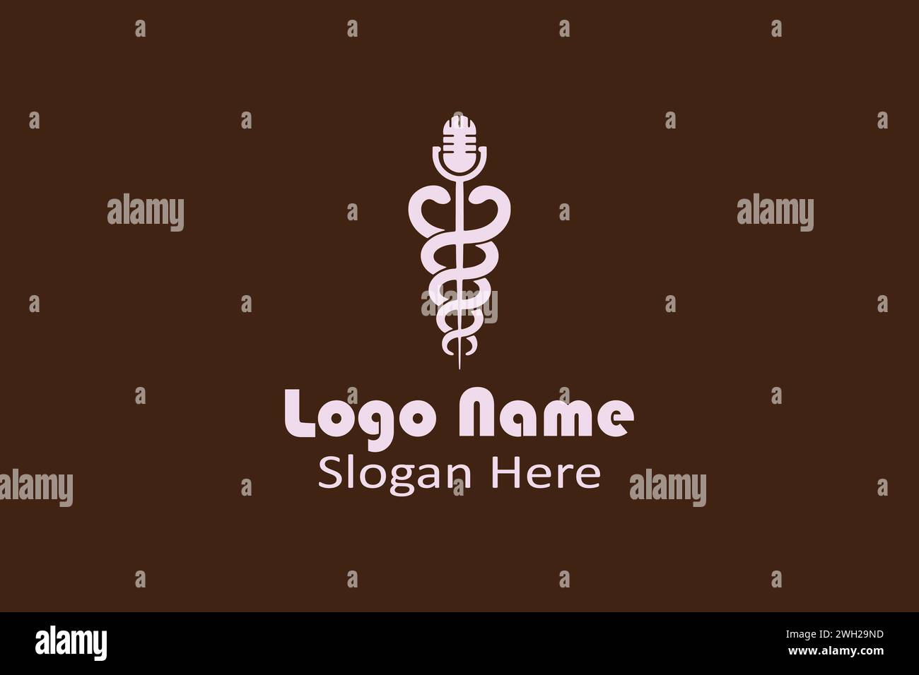 PODCAST-LOGO Stock Vektor