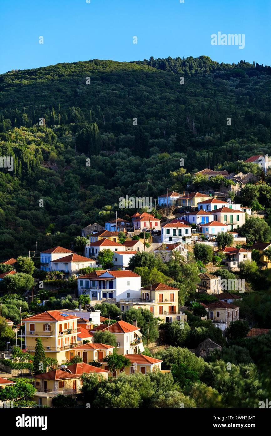 Kioni, Ithaka, Griechenland Stockfoto