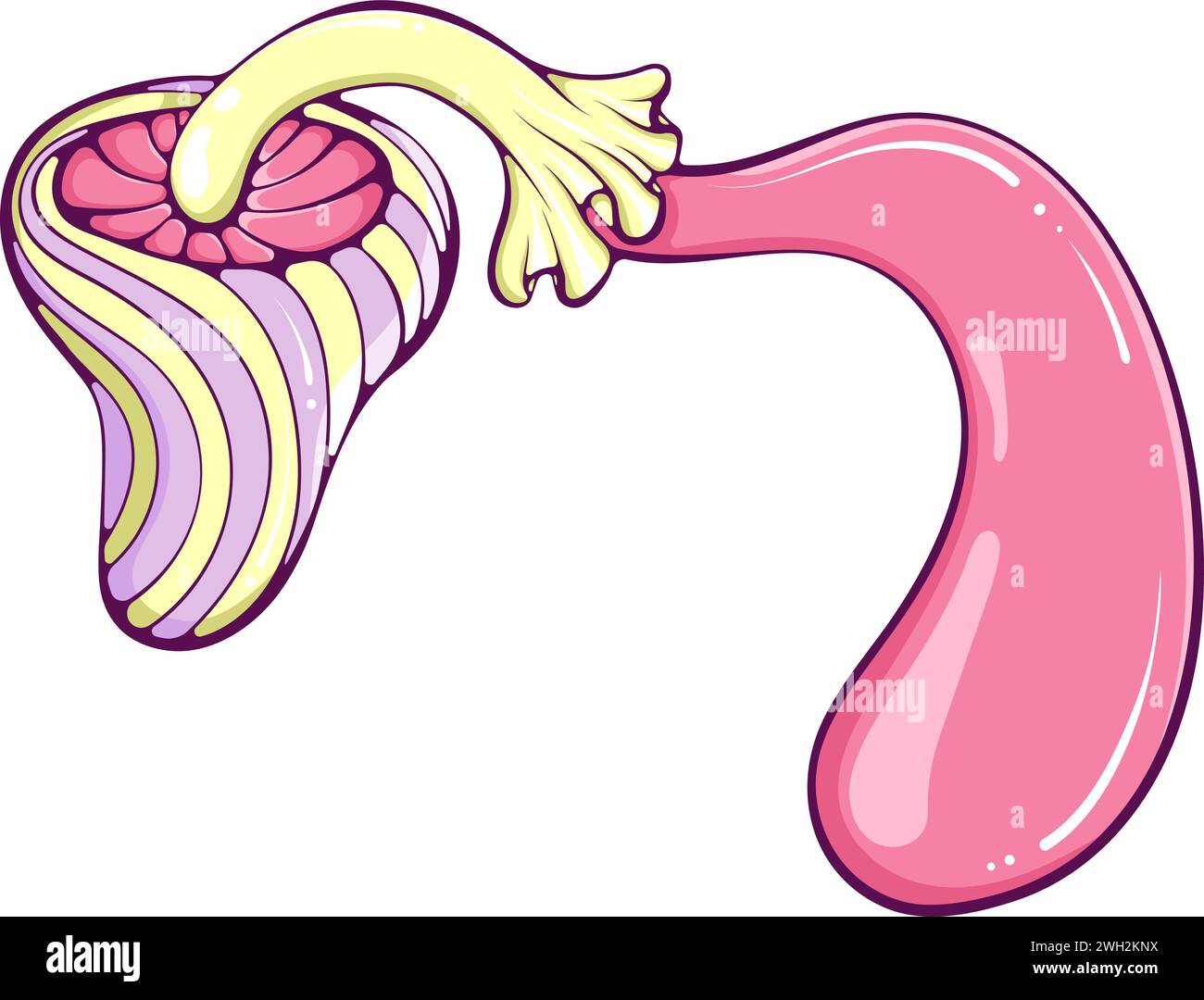 Grooviger Hippie-Pilzfarbe Stock Vektor