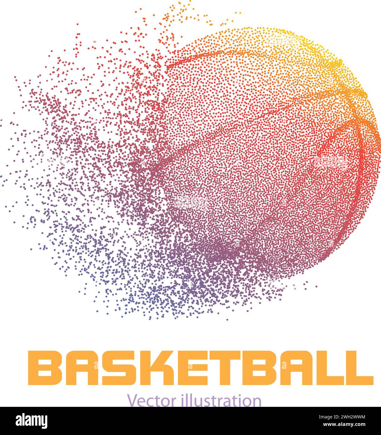 Basketballball .Sportball .Vektor-Illustration Stock Vektor