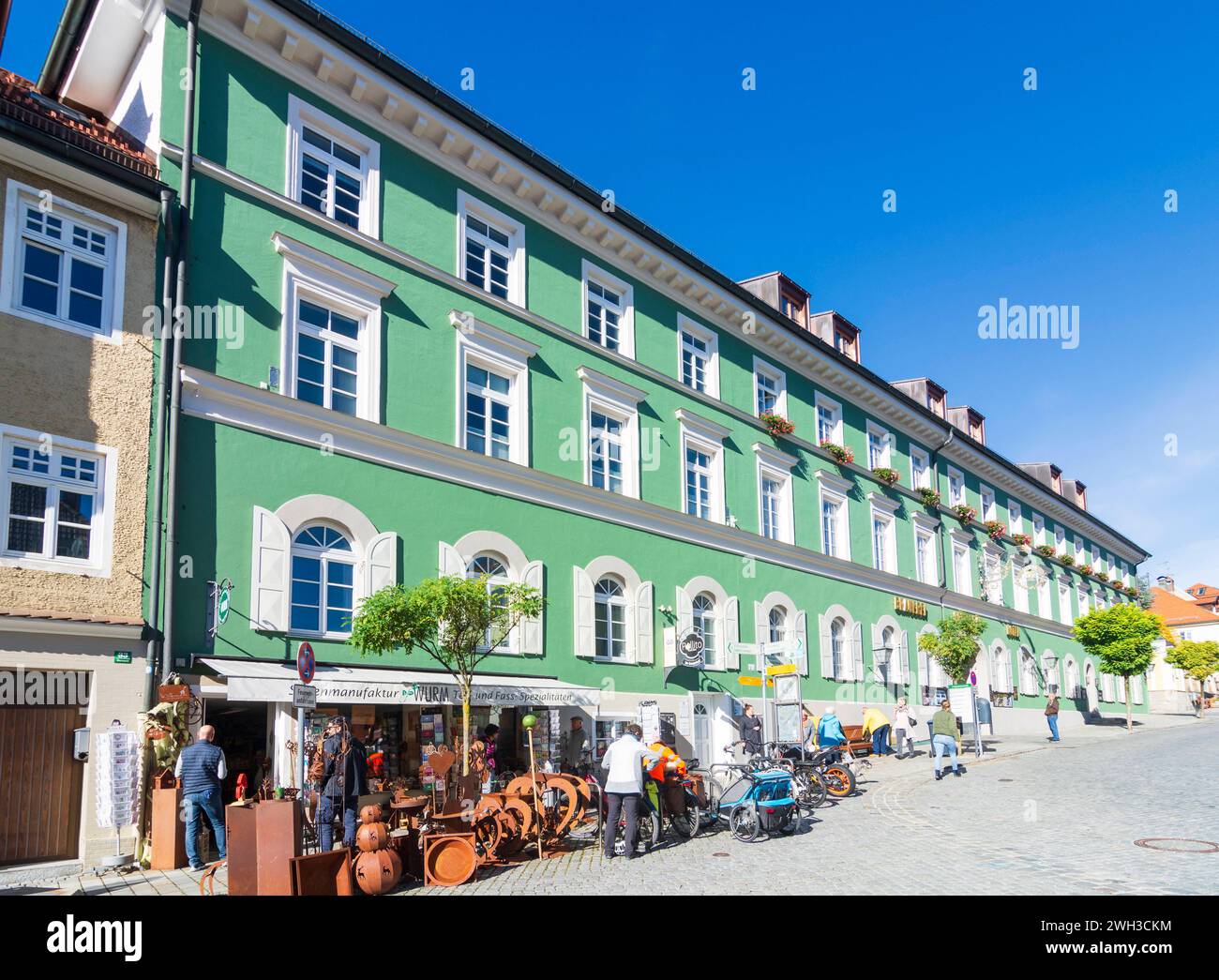 Brauerei Brauhaus Griesbräu, Altstadt Murnau am Staffelsee Oberbayern, Pfaffenwinkel, Oberbayern, Bayern Deutschland Stockfoto