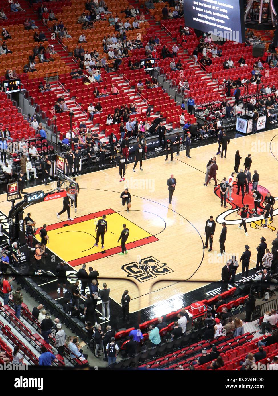 Miami Heat Basketballspiel NBA Stockfoto