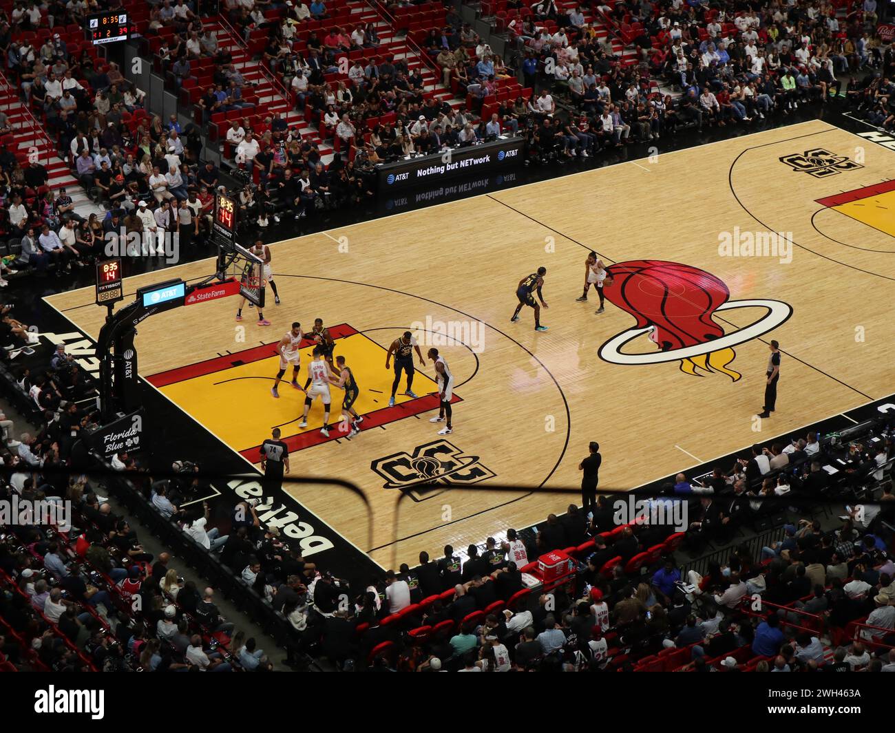 Miami Heat Basketballspiel NBA Stockfoto