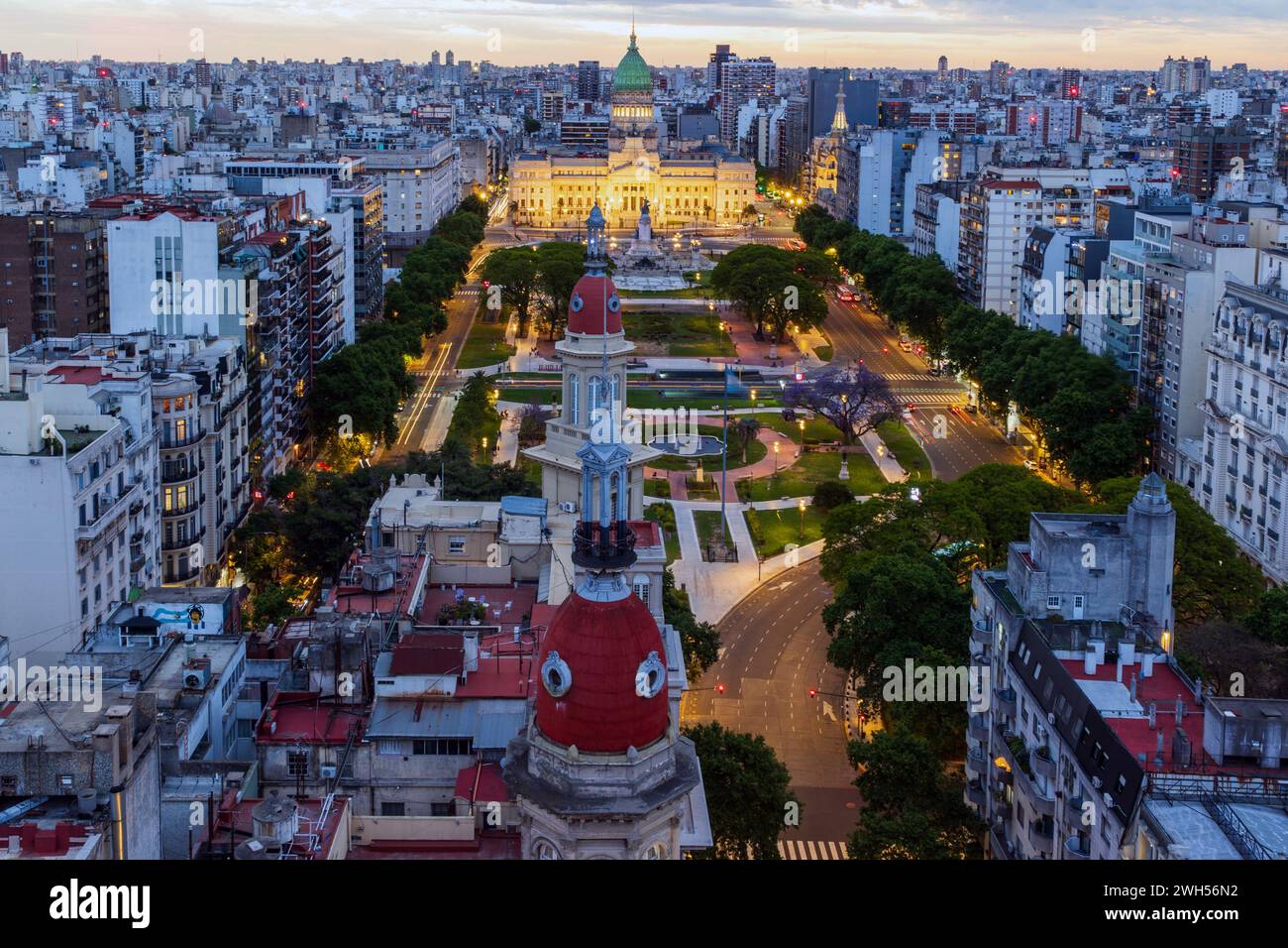 Nationalkongress von Argentinien, Buenos Aires, Argentinien, Montag, 13. November, 2023. Foto: David Rowland / One-Image.com Stockfoto