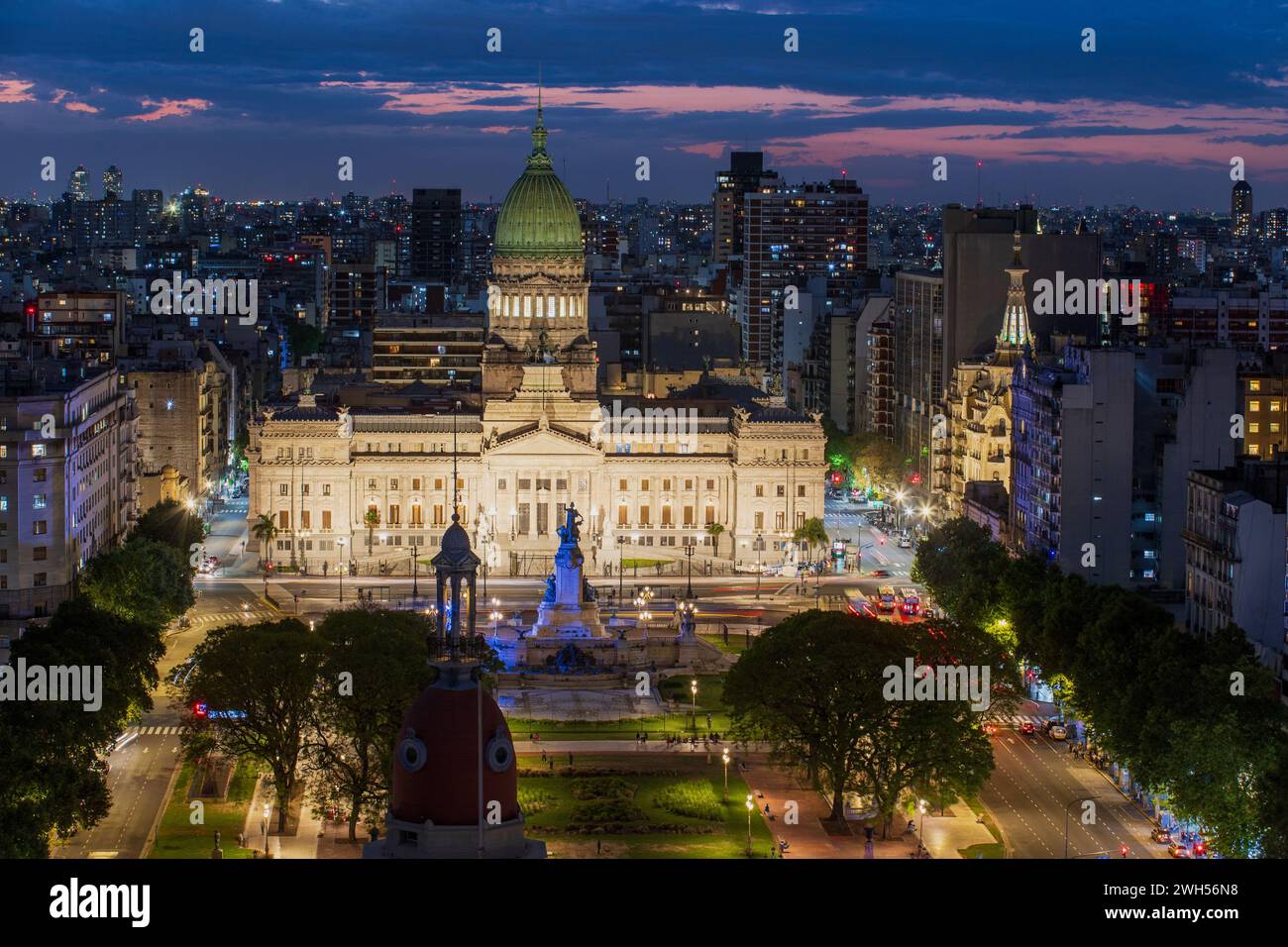 Nationalkongress von Argentinien, Buenos Aires, Argentinien, Montag, 13. November, 2023. Foto: David Rowland / One-Image.com Stockfoto