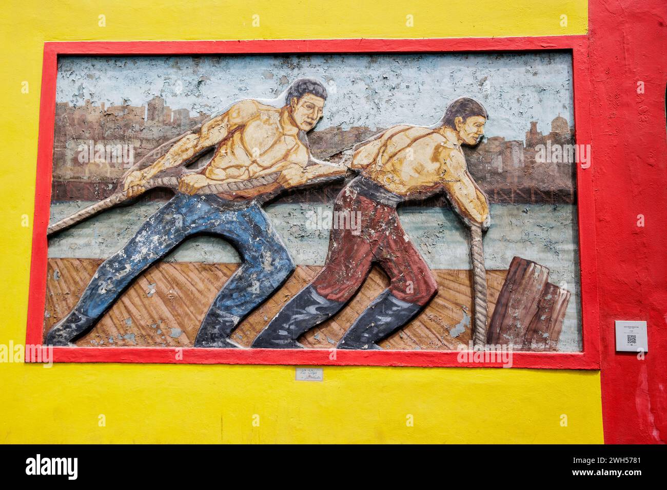 La Sirga, La Boca, Buenos Aires, Argentinien, Montag, November 2023. Foto: David Rowland / One-Image.com Stockfoto