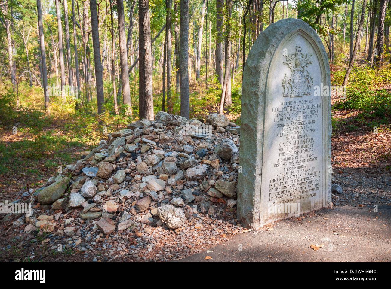 Kings Mountain National Military Park, South Carolina, USA Stockfoto