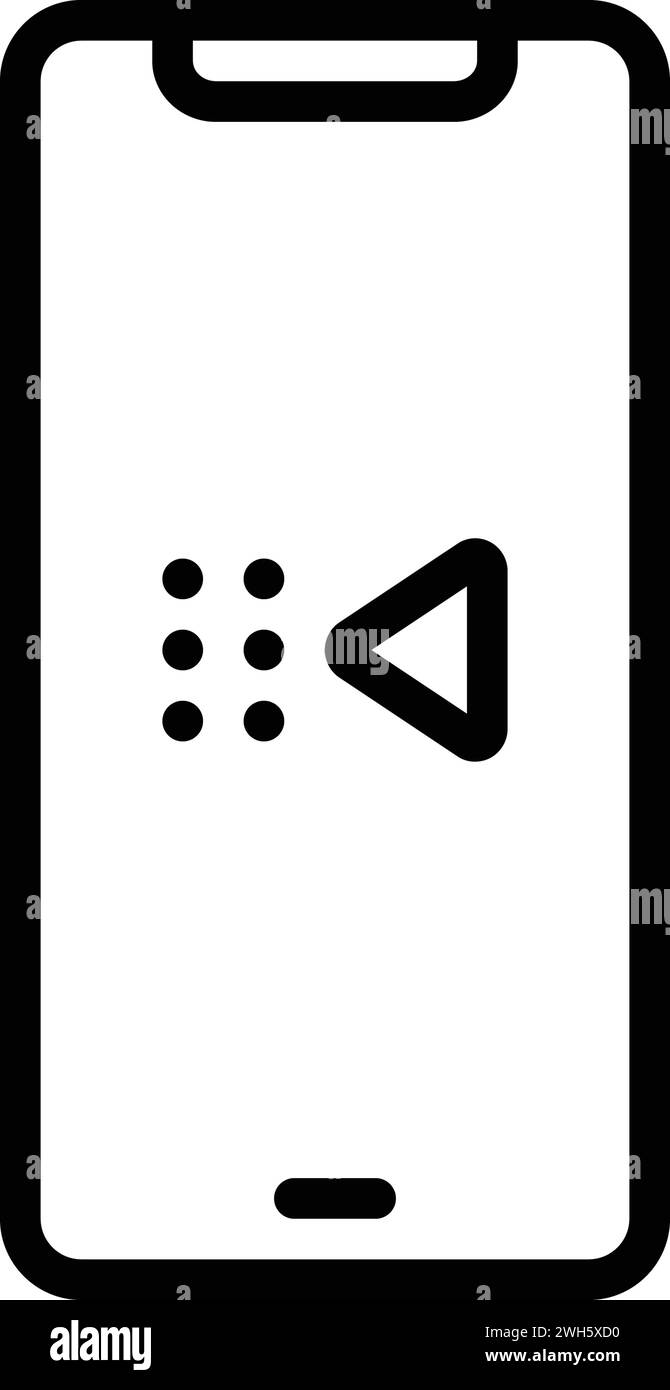 Symbol für zurück, Antwort Stock Vektor