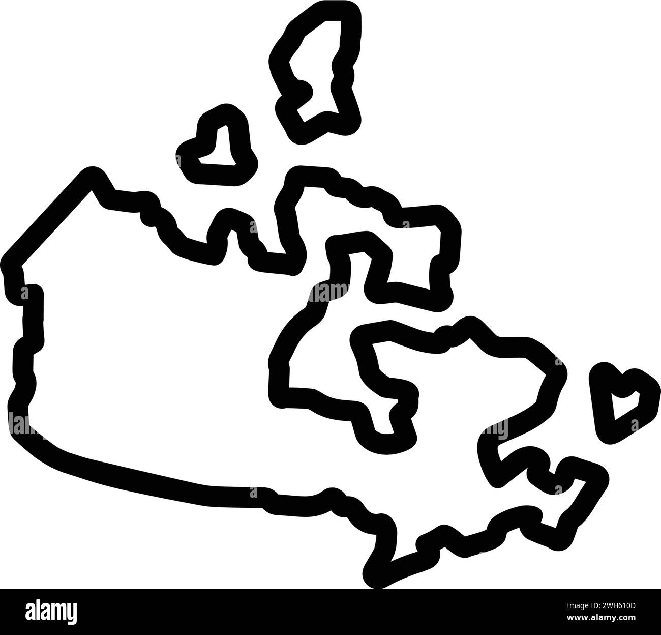 Symbol für kanada, Land Stock Vektor