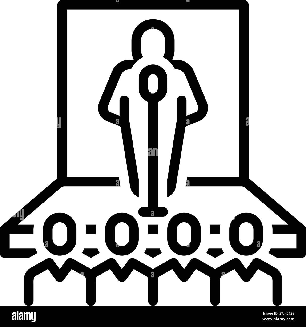 Symbol für Gastgeber, amphitryon Stock Vektor