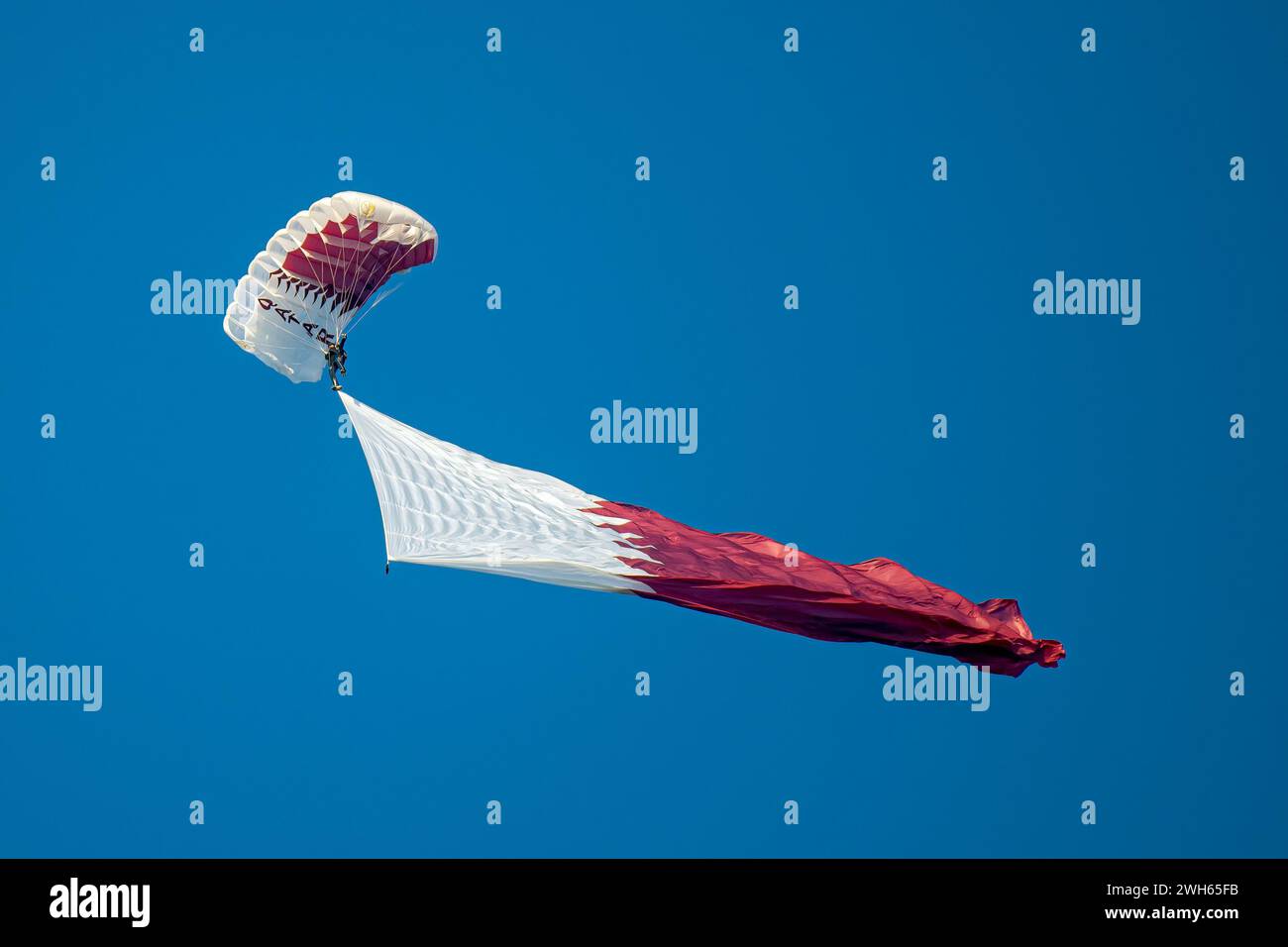 Fallschirmspringen Team Lekhwiya Forces Katara Events AFC Cup 2023 Stockfoto