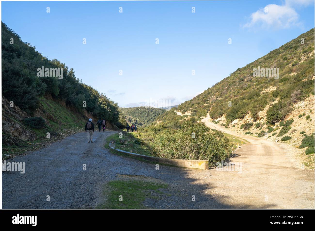 Landschaft des nördlichen Tunesiens - Sejnene - Tunesien Stockfoto