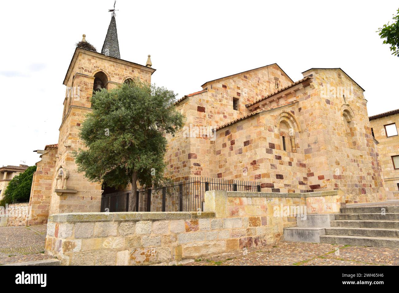 Zamora Stadt, San Cipriano Kirche (romanische 11-13. Jahrhundert). Castilla y Leon, Spanien. Stockfoto