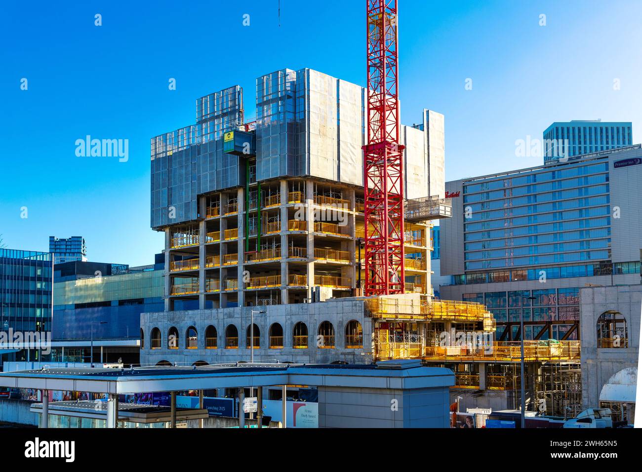 Rondo Stratford Wohnsitzentwicklung im Bau, London, England Stockfoto