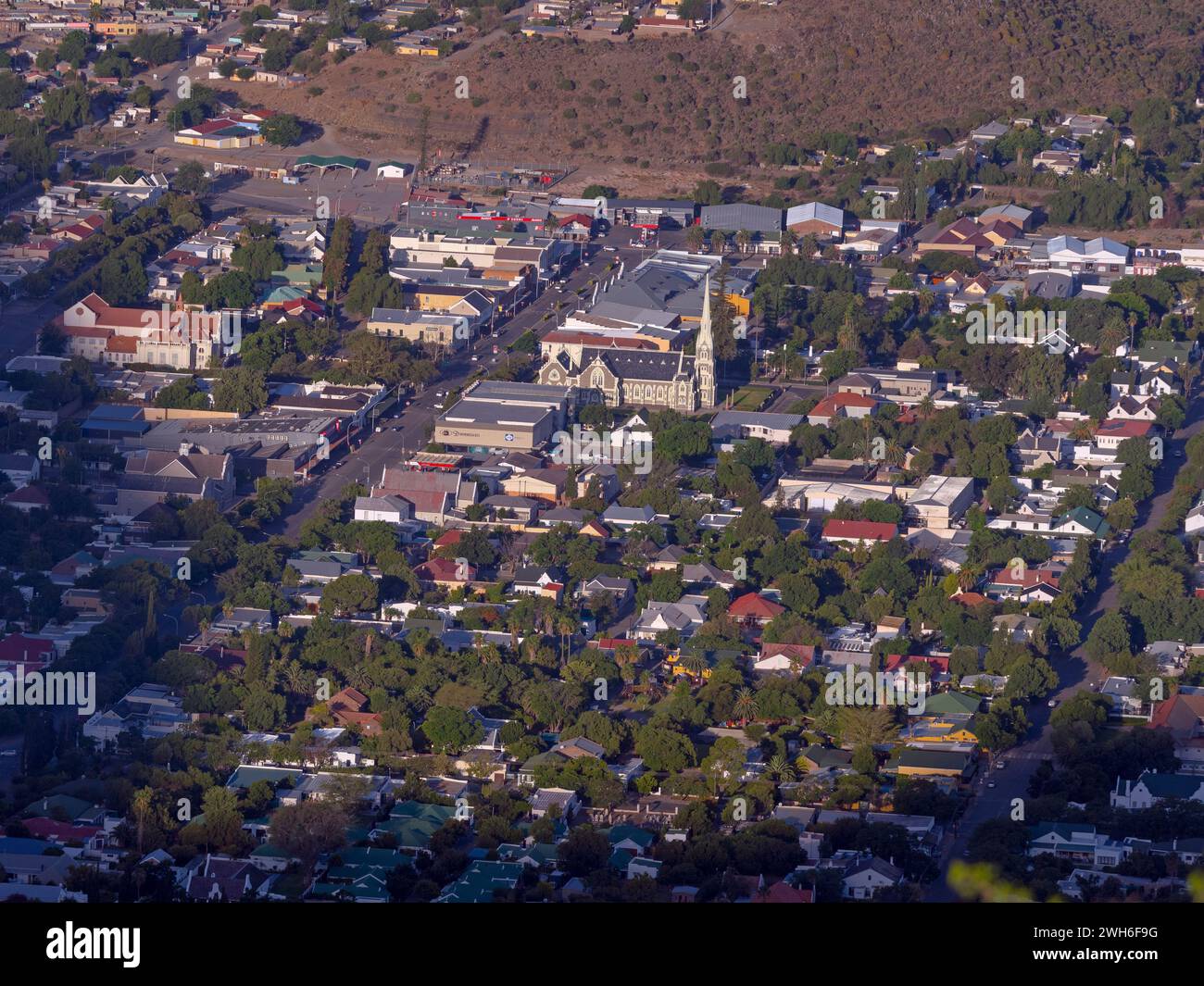 Graaff-Reinet-Stadt in der östlichen Kap-Provinz Südafrikas. Stockfoto