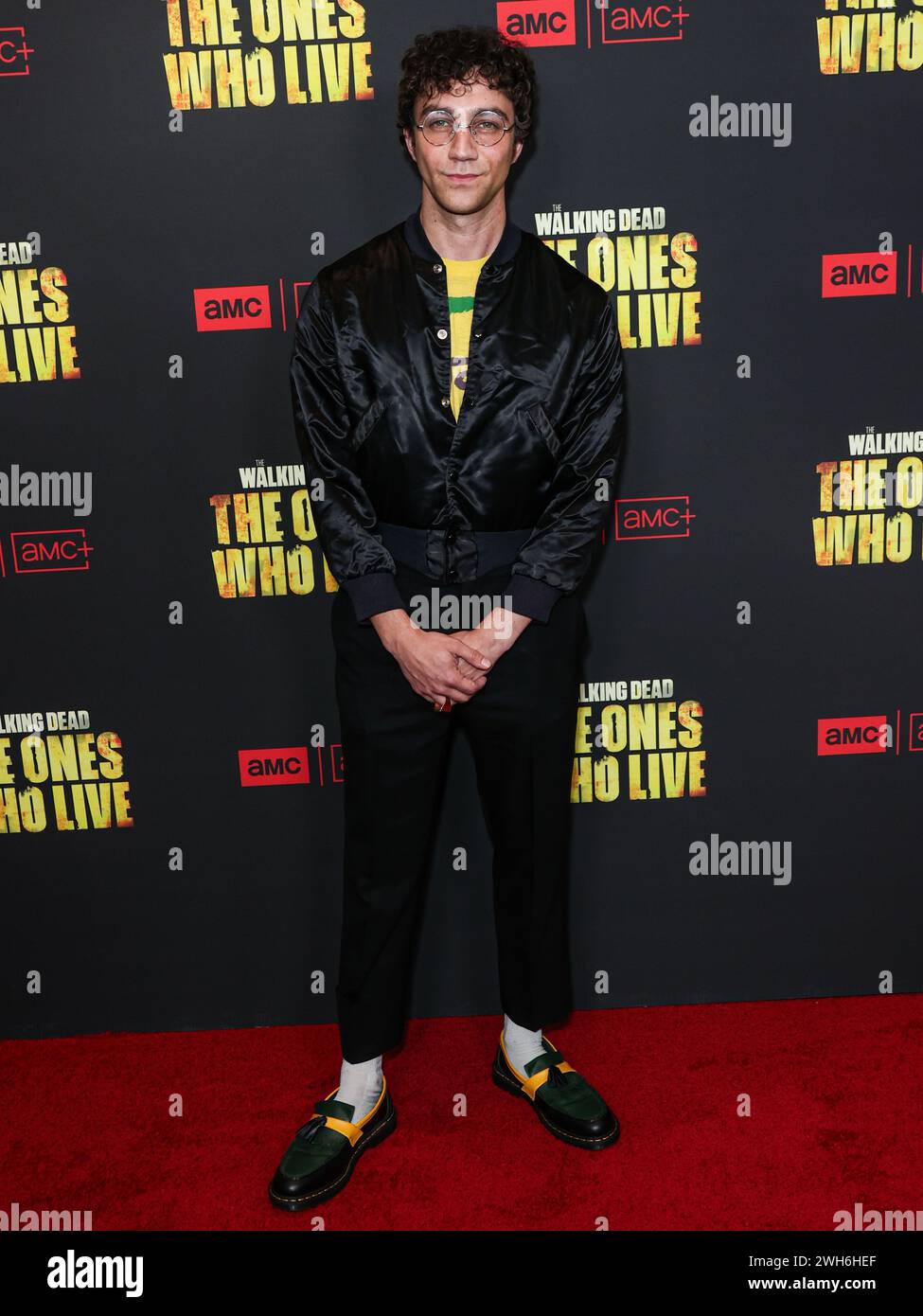 Hollywood, Usa. Februar 2024. HOLLYWOOD, LOS ANGELES, KALIFORNIEN, USA - FEBRUAR 07: Luke Brandon Field kommt zur Los Angeles Premiere von AMC's The Walking Dead: the Ones Who Live' Staffel 1 fand am 7. Februar 2024 im Linwood Dunn Theater im Pickford Center for Motion Picture Study in Hollywood, Los Angeles, Kalifornien, USA statt. (Foto: Xavier Collin/Image Press Agency) Credit: Image Press Agency/Alamy Live News Stockfoto