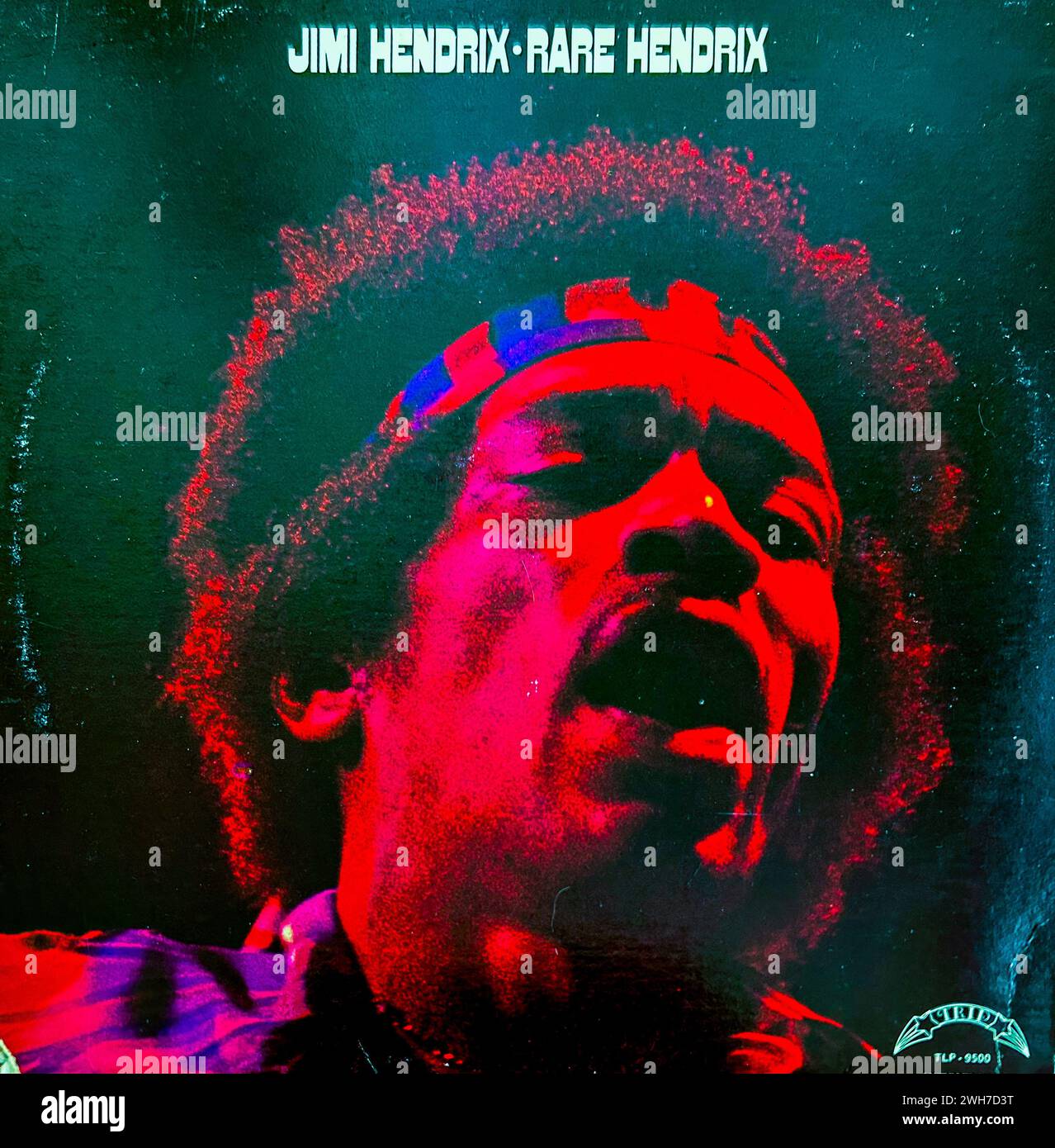 Jimi Hendrix, Cover des Rock Music-Albums der 1960er Jahre Stockfoto