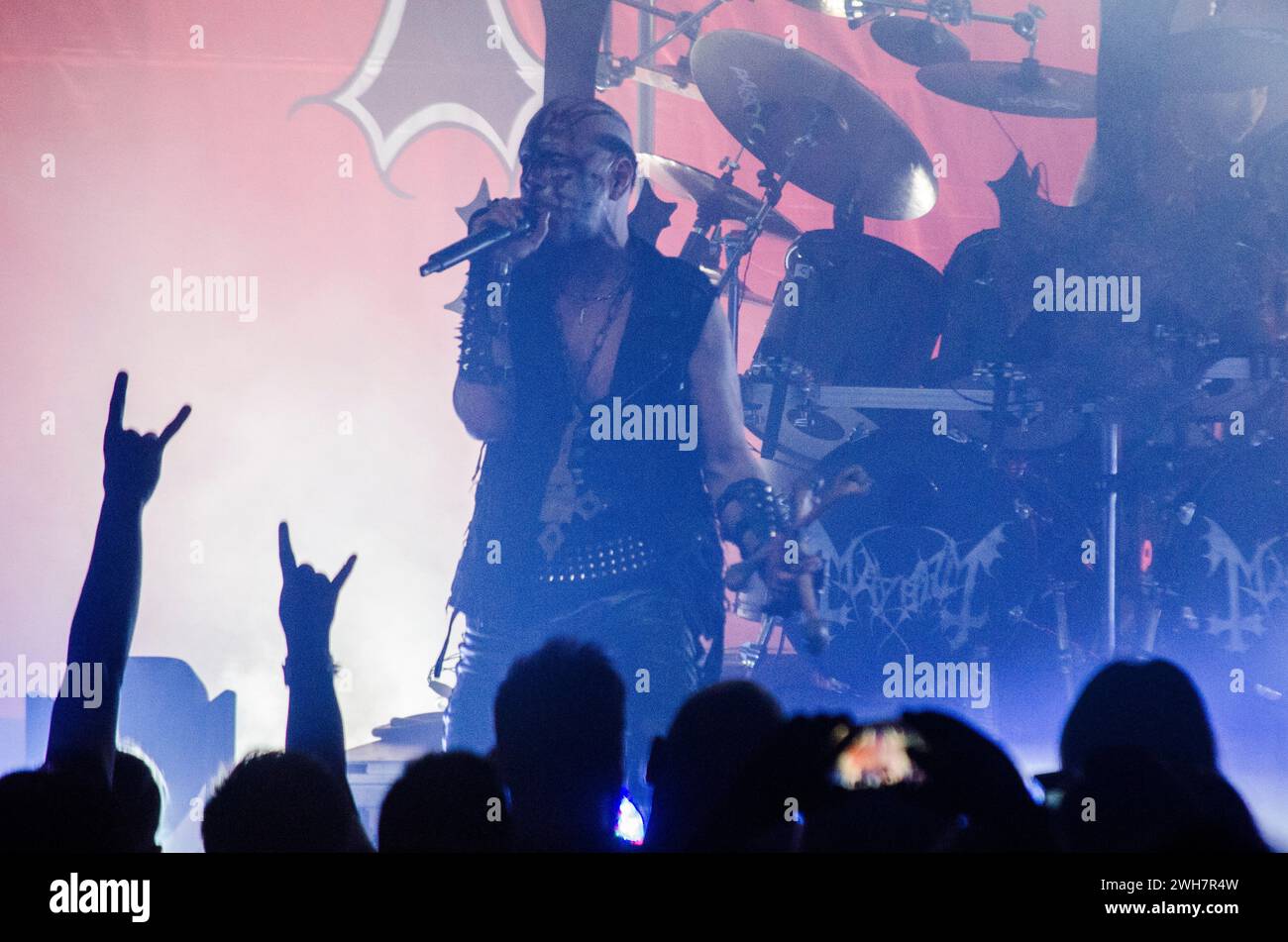 Attila Csihar von Mayhem im Fuzz Live Music Club, Athen/Griechenland, Mai 2022 Stockfoto