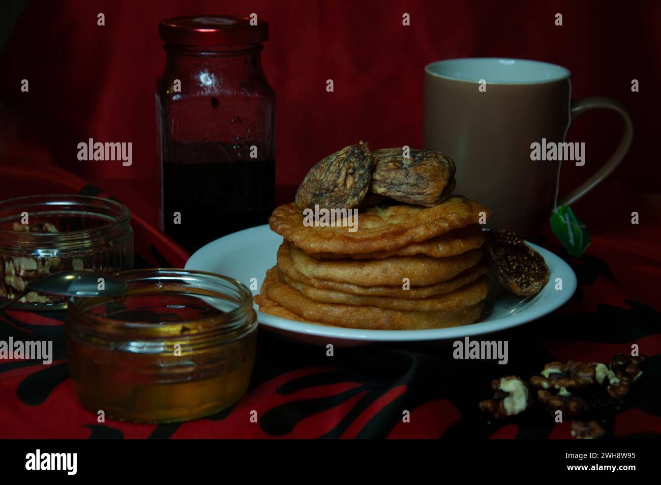 Pancakes - Petulla Stockfoto