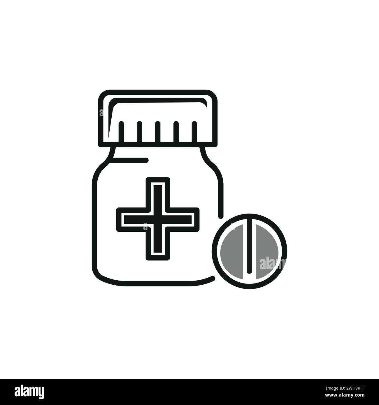 Medizinische Gesundheit Icons Objekte in Krankenhäusern und medizinischen Geschäften, Männer, Frauen, medizinische Ikonen verwendet Stock Vektor
