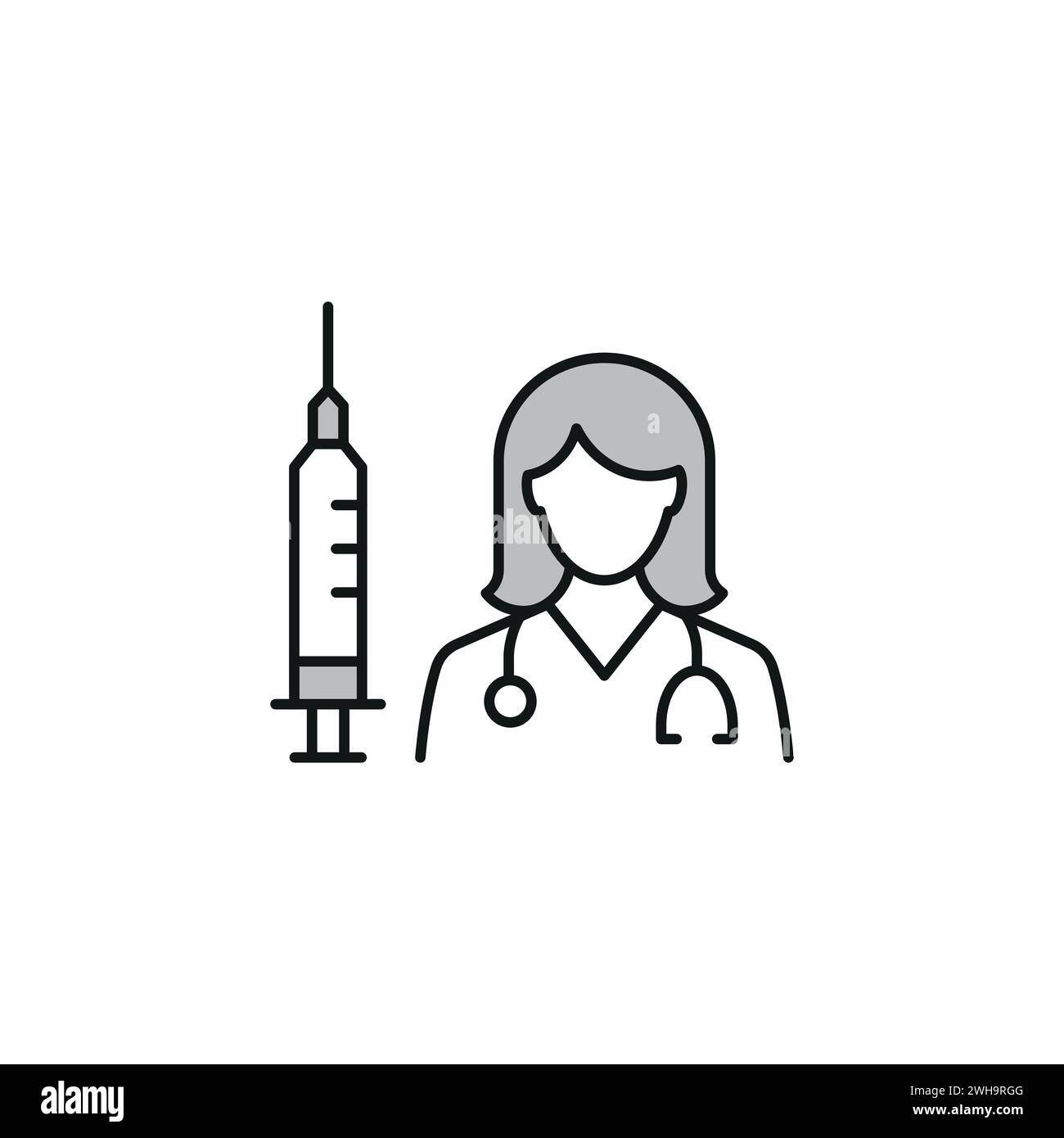Medizinische Gesundheit Icons Objekte in Krankenhäusern und medizinischen Geschäften, Männer, Frauen, medizinische Ikonen verwendet Stock Vektor
