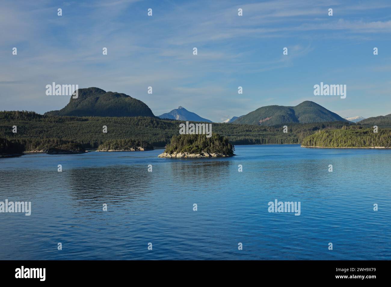 Malerische Flusslandschaft in Alaska Stockfoto