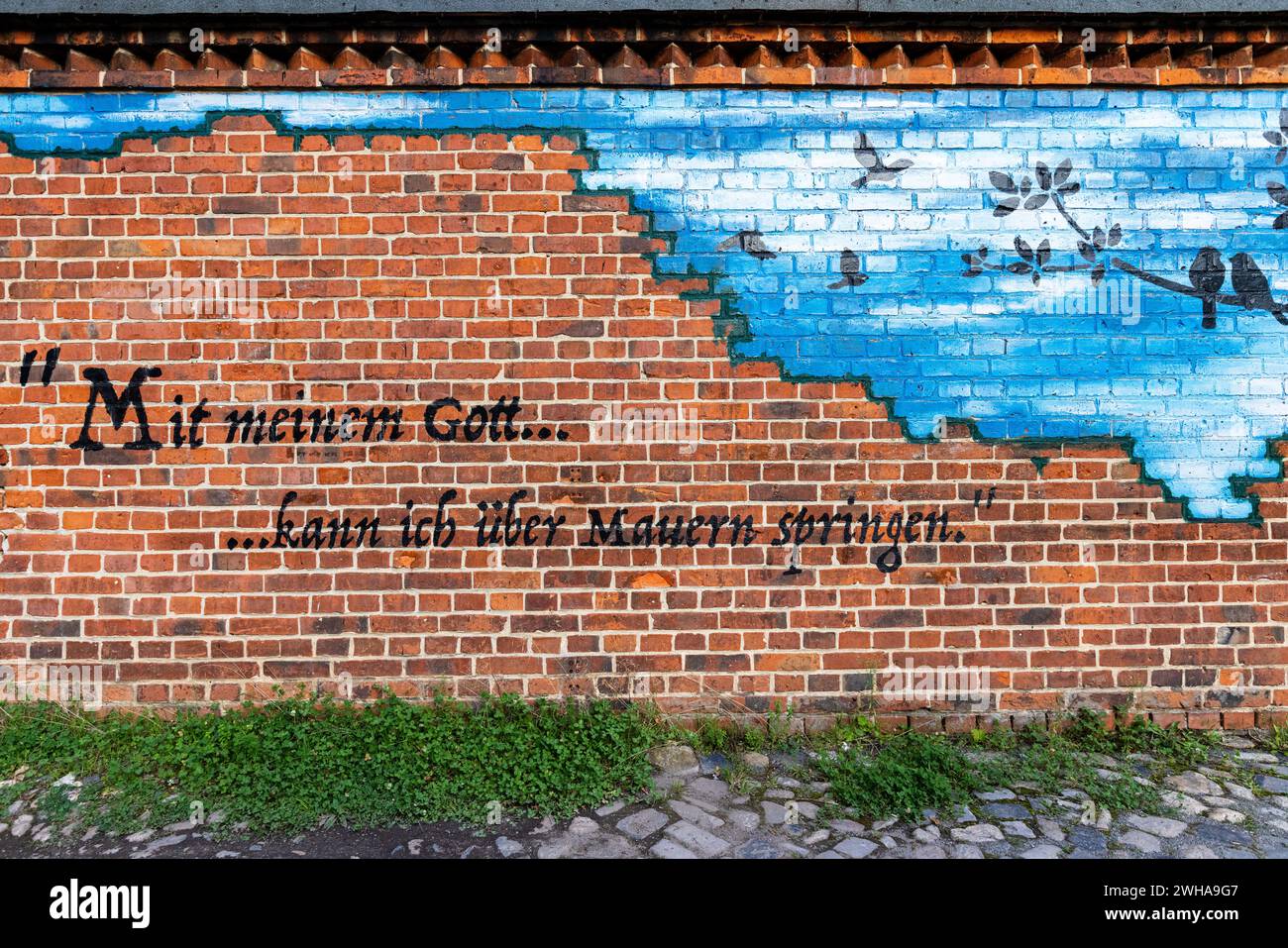 Bilder aus der Weltkulturerbestadt Quedlinburg Harz Stockfoto