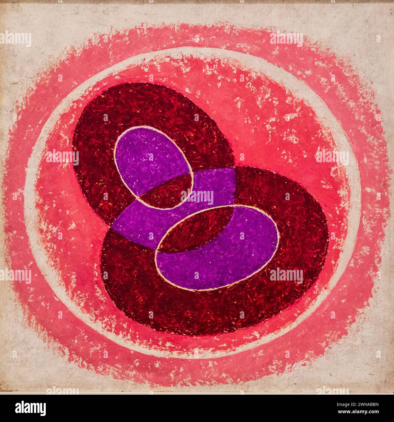 Josef Albers, Proto Form A, 1937, Öl auf Spanplatte, Bauhaus Stockfoto