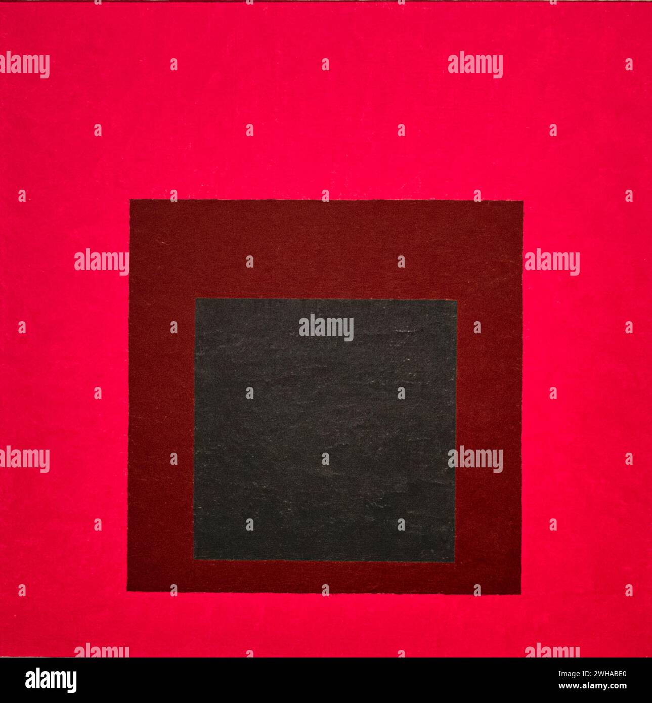 Farbstudie zur Hommage an den Platz, erneuerte Hoffnung, 1951, Öl auf Masonit, Josef Albers, Bauhaus Stockfoto