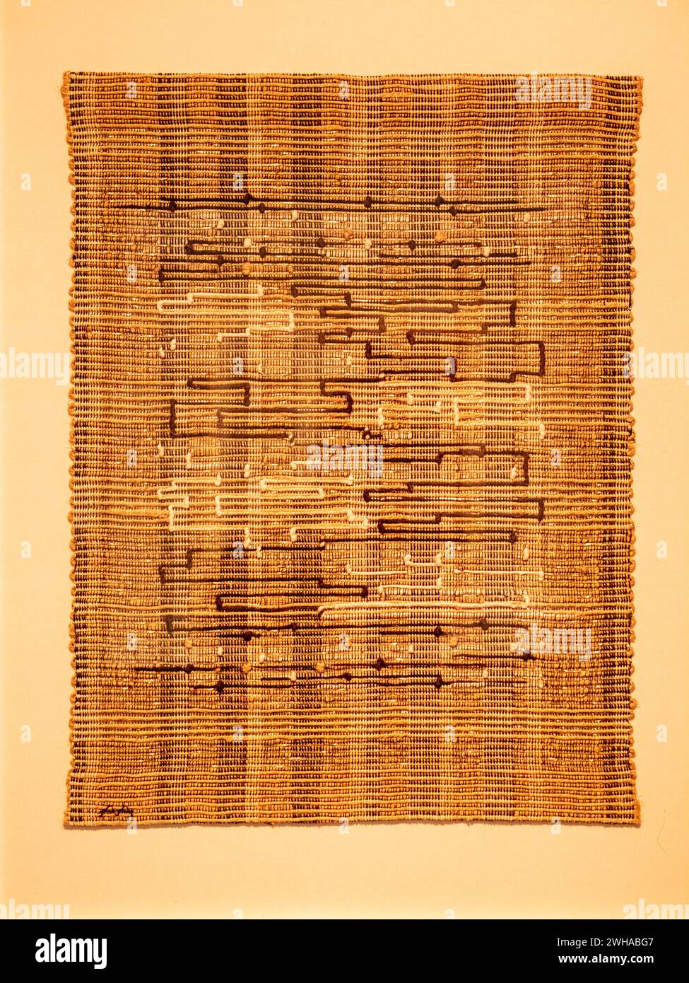 Anni Albers, Code, Arkspannel für die Gemeinde B'Nai Israel, 1962, Bauhaus Stockfoto