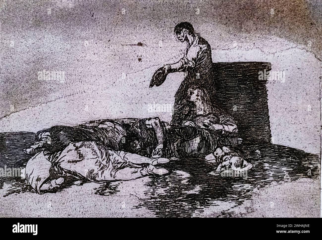 Die Katastrophen des Krieges, nein 48: Cruel Pity!, 1810–1814, Francisco de Goya, Erstdruck von 1863, hergestellt von der Royal Academy of Fine Arts in San Fernan Stockfoto