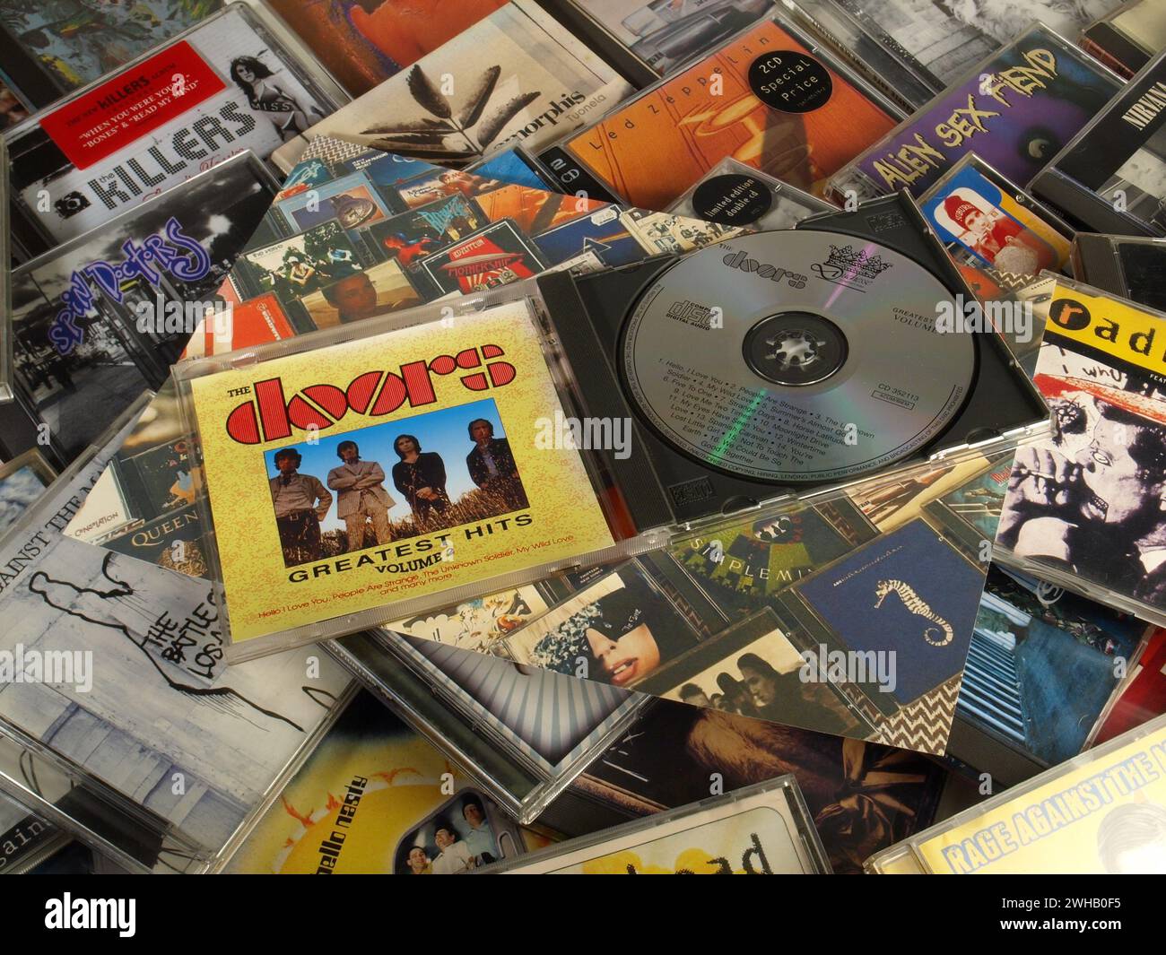 Music Exhibition - The Doors, American Rock Band - Los Angeles, Greatest Hits, CD Stockfoto