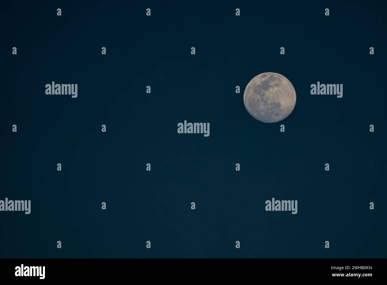 Nachtfotografie bei Vollmond Stockfoto